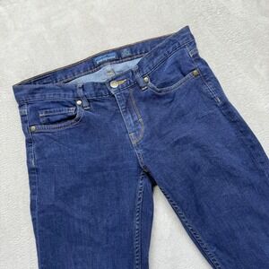 Patagonia Jeans Women's 28 Slim Straight Fit Dark Wash Blue Denim Organic Cotton